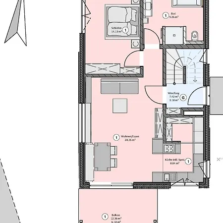 Apartament Wohnen An Der Ach